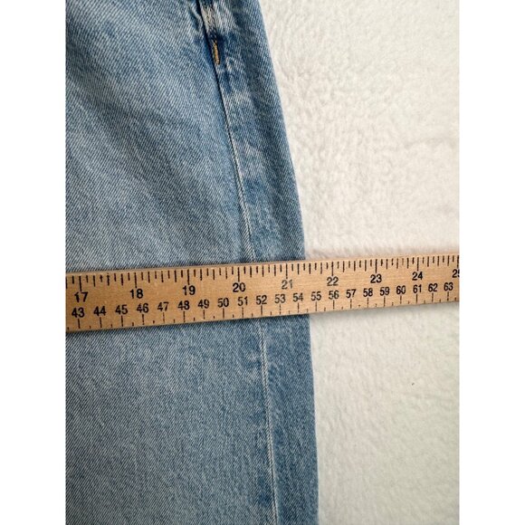 American‎ Eagle low rise Maxi denim skirt Y2k slit boho blue sz 10 - Picture 8 of 9